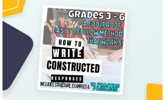 Constructed Responses / Short Answer questions Writing samples
