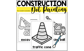 Construction Dot Painting - A Fine Motor Art Activity