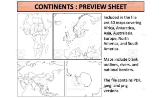Continents : Map Sheets