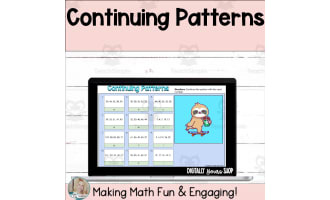 Continuing Patterns Digital Self-Checking Activity