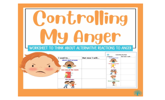 Controlling My Anger Worksheet