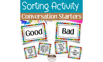 Conversation Starters Sorting Activity For Teaching Social Skills