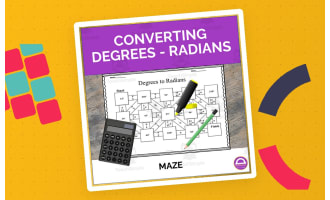 Converting Degrees and Radians Maze