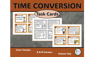 Converting Units of Time Task Cards