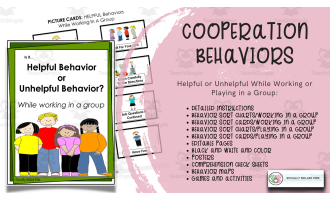 COOPERATION BEHAVIOR, Working and Playing in a Group, Differentiated Activities For K-5th