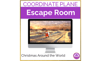 Coordinate Plane Christmas Around the World Digital Escape Room