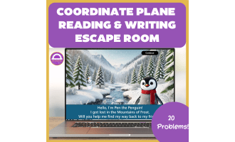 Coordinate Plane Plotting and Reading Points Digital Escape Room