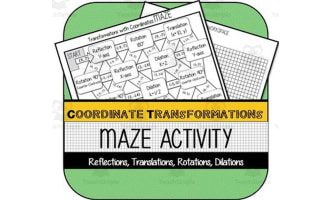 Coordinate Plane Transformations MAZE
