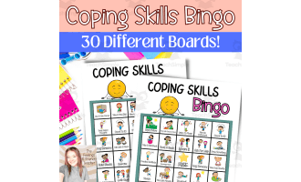 Coping Skills Bingo Counseling Game | Social Emotional Activity