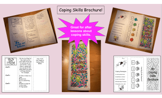 Coping Skills Brochure and SEL coloring pages