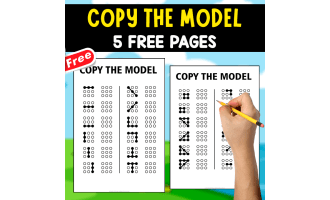 COPY THE MODEL | 5 FREE PAGES OF EXERCISES