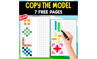 COPY THE MODEL | 7 FREE PAGES | MINIBOOK