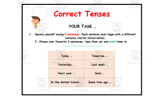 Correct Tenses Activity