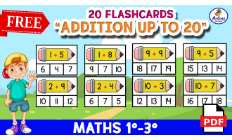 COUNT AND CLIP - ADDITION UP TO 20 Pencil Theme