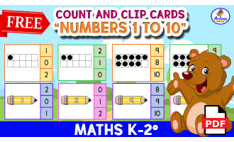 COUNT AND CLIP CARDS - Numbers 1 to 10
