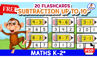 COUNT AND CLIP - Subctraction up to 10