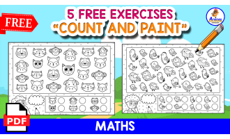 COUNT AND PAINT | 5 FREE EXERCISES