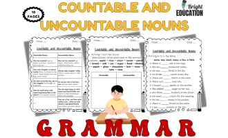 Countable & Uncountable Nouns Review – Grammar Activity