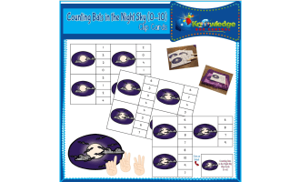 Counting Bats in the Night Sky Clip Cards (0-10) - EBOOK