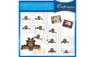 Counting Birds on a Scarecrow Clip Cards (0-10) - EBOOK