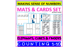 COUNTING NUMBERS 1-10 | NUMBER SENSE NUMERACY ACTIVITIES elephants