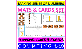COUNTING NUMBERS 1-10 | NUMBER SENSE NUMERACY ACTIVITIES pumpkins