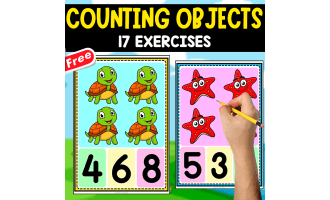 COUNTING OBJECTS | 17 FREE POSTERS | EARLY MATH