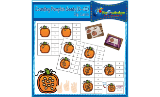 Counting Pumpkin Seeds Clip Cards (0-10) - EBOOK