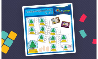 Counting Snowglobes Clip Cards (0-10) - EBOOK