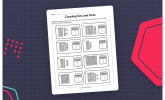 Counting Tens and Ones Worksheet