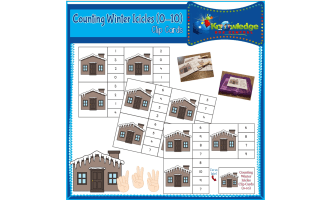 Counting Winter Icicles Clip Cards (0-10) - EBOOK