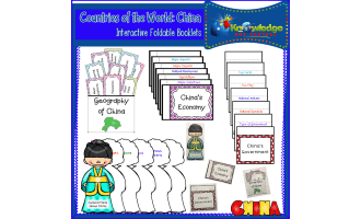 Countries of the World: China Interactive Foldable Booklets - EBOOK