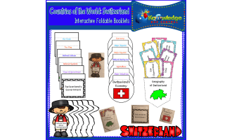 Countries of the World: Switzerland Interactive Foldable Booklets - EBOOK