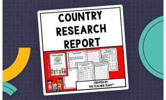 Country Research Project – 27-Page Report Template