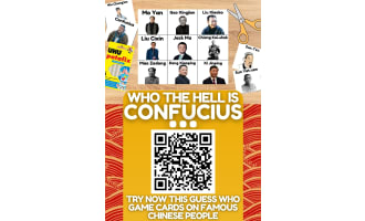 Country Study on China - Guess Who Game Cards on famous Chinese people