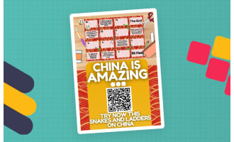 Country Study on China - Snakes and Ladders Board Game PDF Printable