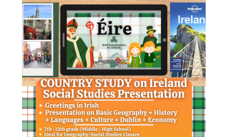 Country Study on Ireland - Geography Presentation