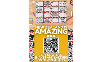 Country Study on New Zealand - Snakes and Ladders Board Game PDF