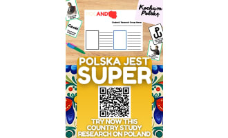 Country Study on Poland - Research Project - Worksheet + Cards
