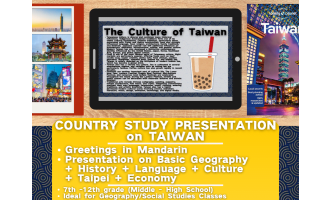 Country Study Presentation - Taiwan - Geography - East Asia