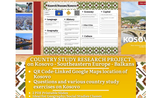 Country Study Research Project - Kosovo - Social Studies - Balkans