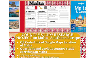 Country Study Research Project - Malta - Social Studies - South Europe