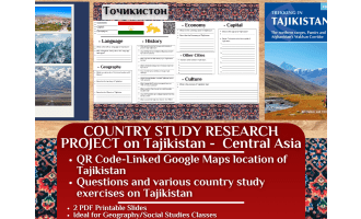 Country Study Research Project - Tajikistan - Central Asia