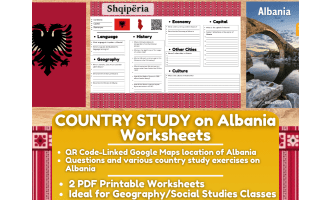 Country Study Worksheets - Albania - Europe - Balkans