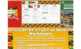 Country Study Worksheets on Benin - West Africa