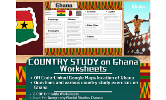 Country Study Worksheets on Ghana