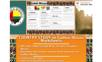 Country Study Worksheets on Guinea Bissau - Western Africa