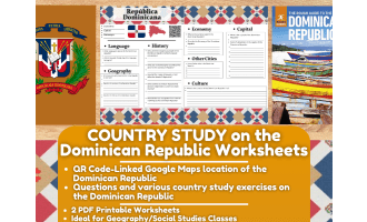 Country Study Worksheets on the Dominican Republic - Caribbeans
