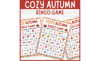 Cozy Autumn Bingo Game, Fall Bingo Classroom Activities For kids