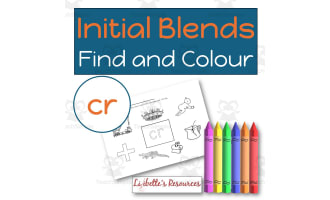 CR Blend Find and Colour Phonics Worksheet to Develop Phonemic
